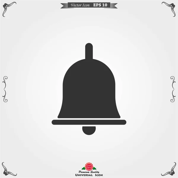 Bell icon vector in trendy platte stijl geïsoleerd op de achtergrond. — Stockvector