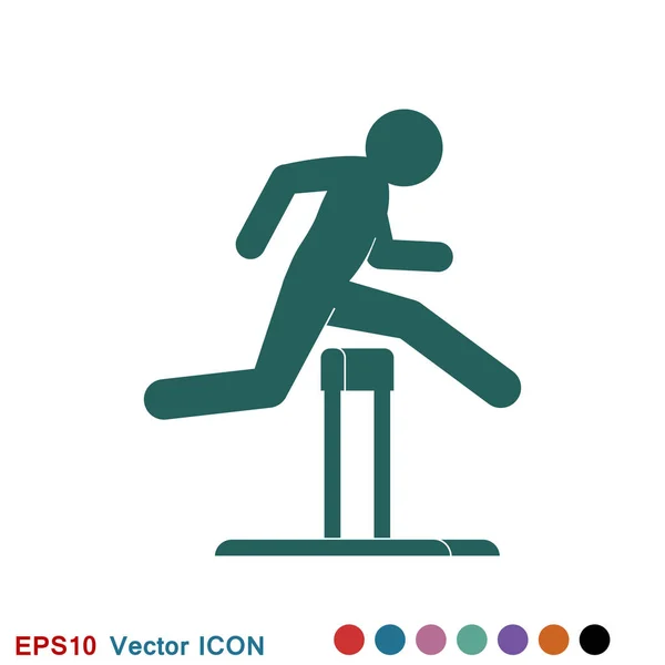 Icône d'athlète isolée sur l'illustration vectorielle de fond — Image vectorielle