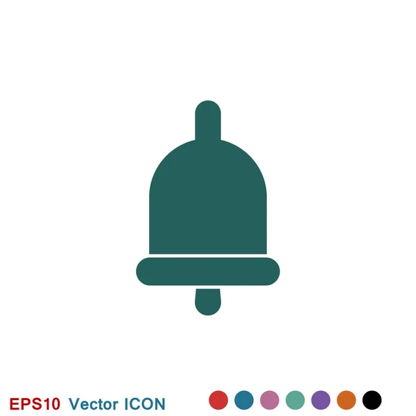 Vecteur Bell Icon dans un style plat tendance isolé sur fond . — Image vectorielle