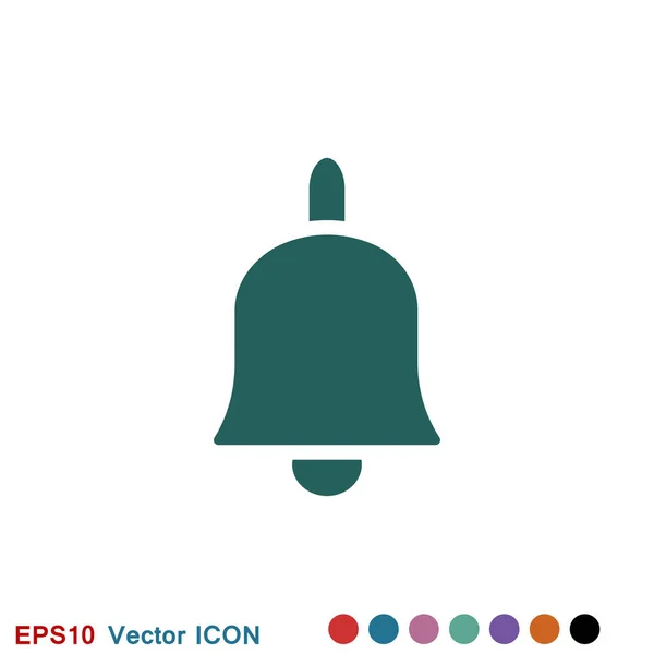 Vecteur Bell Icon dans un style plat tendance isolé sur fond . — Image vectorielle
