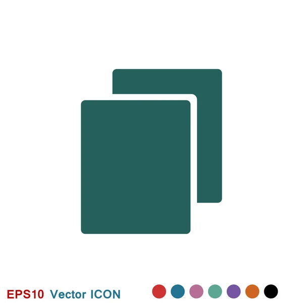 Copiar icono de vector. Símbolo de aplicación duplicado. Artículo de interfaz creativa — Vector de stock