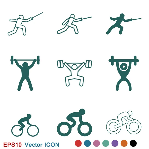 Athlete icon isolated on background vector illustration — Stock Vector