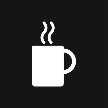 Kahve fincanı simge. Kahve içecek vektör simge stok web çizim.