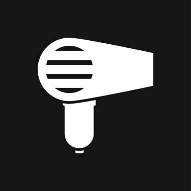 Saç kurutma makinesi vektör simgesi. Saç kurutma sembolü, modern UI Web sitesi sembolü