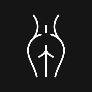 Yetişkin sadece içerik, düz illüstrasyon erotik vektör simgesi