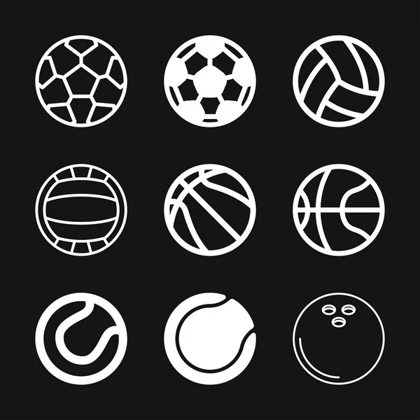Икона спортивного мяча. Иллюстрация плоского вектора на заднем плане — стоковый вектор