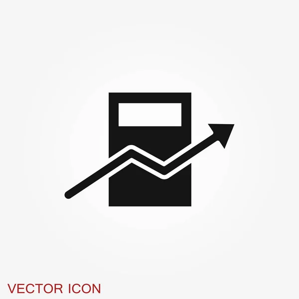 Icône vectorielle de comptabilité. Symbole commercial et financier — Image vectorielle