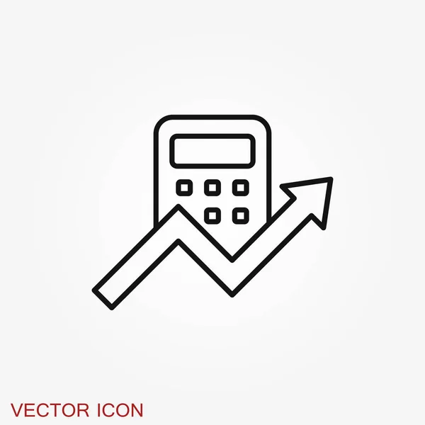 Accounting vector icon. Business and financial symbol — Stock Vector