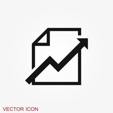 Muhasebe vektör simgesi. İş ve finans sembolü