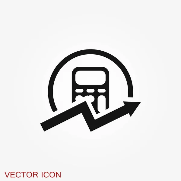 Buchhaltungsvektorsymbol. Geschäfts- und Finanzsymbol — Stockvektor