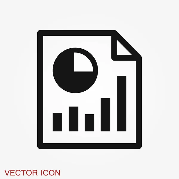 Ícone de análise. Estilo de ilustração vetorial é símbolo icônico plano — Vetor de Stock