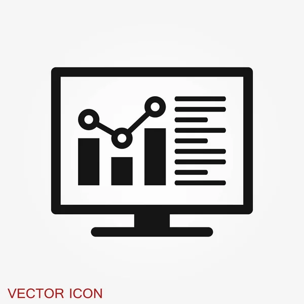 Analytics-Symbol. Vektor Illustration Stil ist flach ikonisches Symbol — Stockvektor