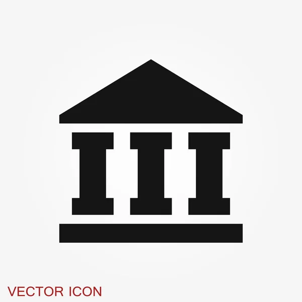 Modelo de design de ícone bancário. Ícone do vetor, símbolo —  Vetores de Stock