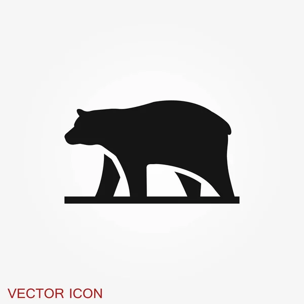 Icono del oso. Ilustración del concepto vectorial para el diseño . — Vector de stock