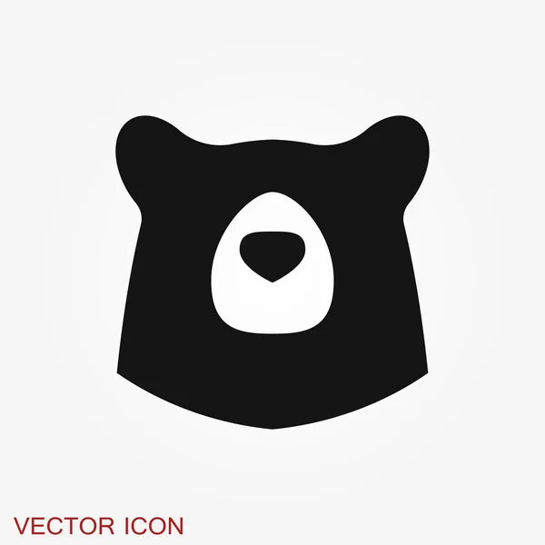 Ícone de urso. Ilustração do conceito de vetor para design . — Vetor de Stock