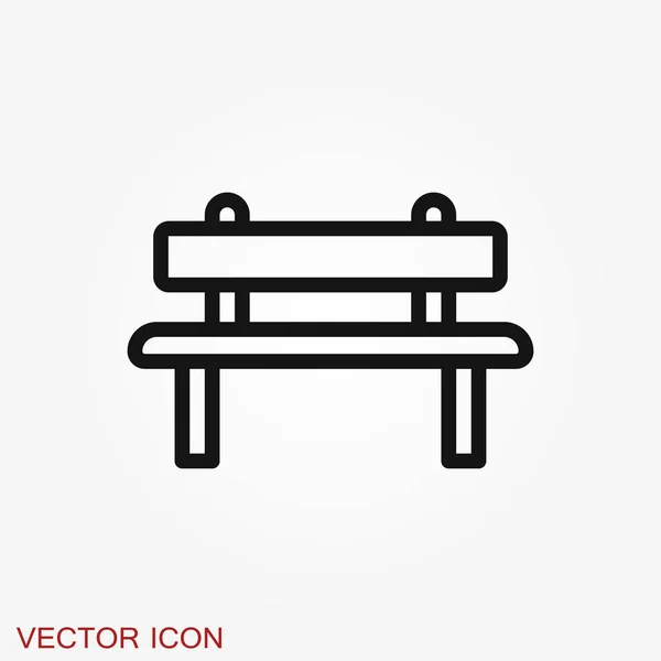 Ícone do banco de trabalho, ilustração, logotipo isolado no fundo — Vetor de Stock