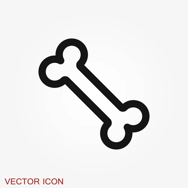 Csont lapos ikonra. Egyetlen magas színvonalú szimbólum — Stock Vector