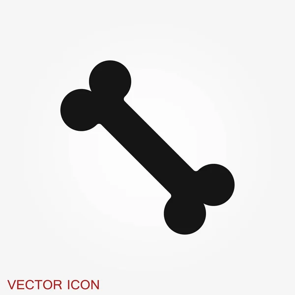 Ícone de osso plano. Único símbolo de alta qualidade —  Vetores de Stock