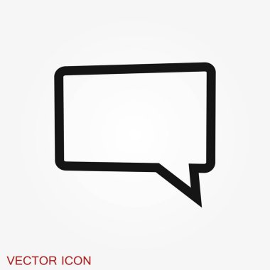 Arka planda konuşma balonu simgeleri. Vektör çizimi.