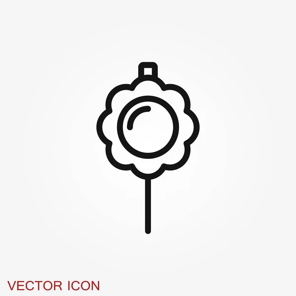 Icono del broche. Diseño plano ilustraciones vectoriales aisladas — Vector de stock