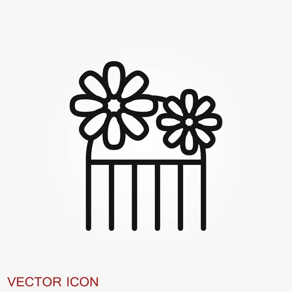 Broche ikon. Flad design isoleret vektor illustrationer – Stock-vektor