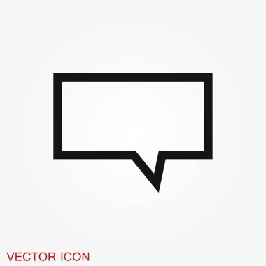 Arka planda konuşma balonu simgeleri. Vektör çizimi.