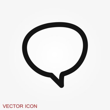 Arka planda konuşma balonu simgeleri. Vektör çizimi.