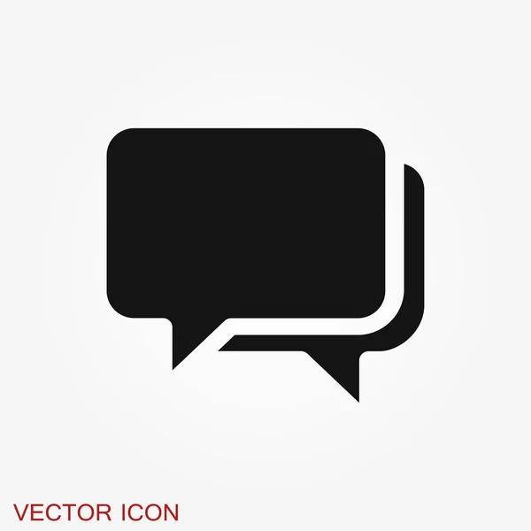 Icônes de bulle de parole sur fond. Illustration vectorielle . — Image vectorielle
