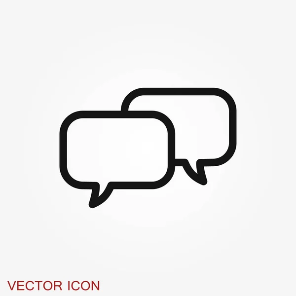 Icônes de bulle de parole sur fond. Illustration vectorielle . — Image vectorielle