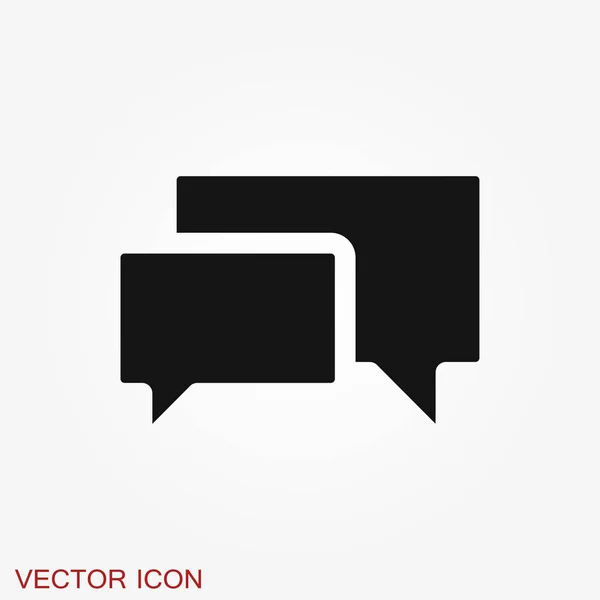 Iconos de burbuja del habla en el fondo. Ilustración vectorial . — Vector de stock