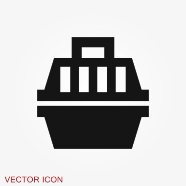 Tasarım, logo için kuş kafesi simgesi. Vektör çizimi