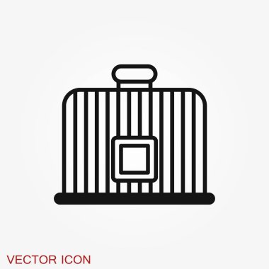 Tasarım, logo için kuş kafesi simgesi. Vektör çizimi