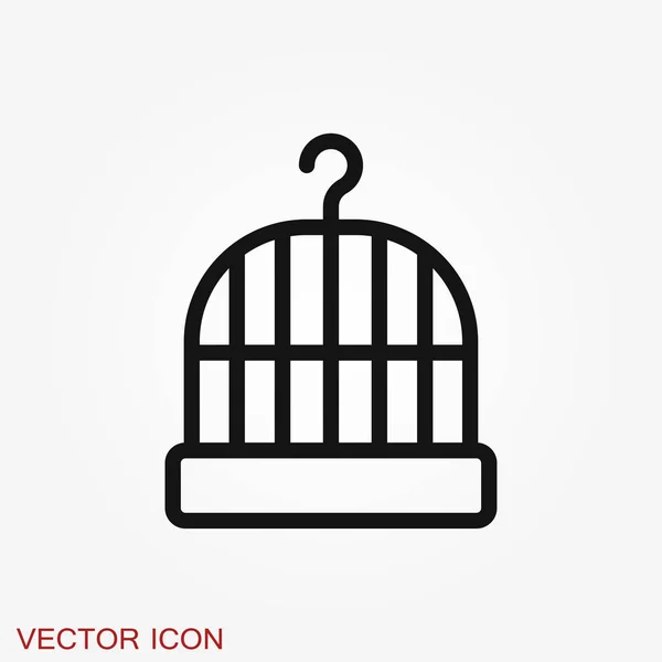Vogelkäfig-Symbol für Ihr Design, Logo. Vektorillustration — Stockvektor