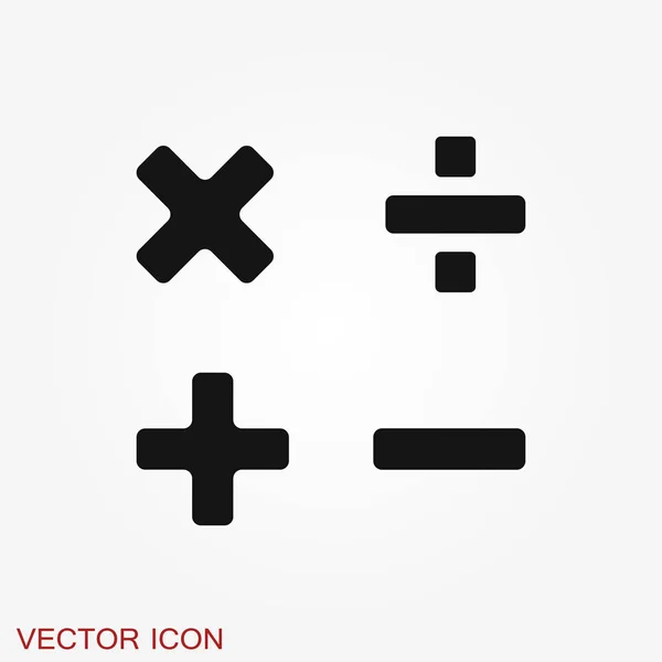 Calculadora vector icono. Ahorro, signo de finanzas, concepto de economía — Vector de stock