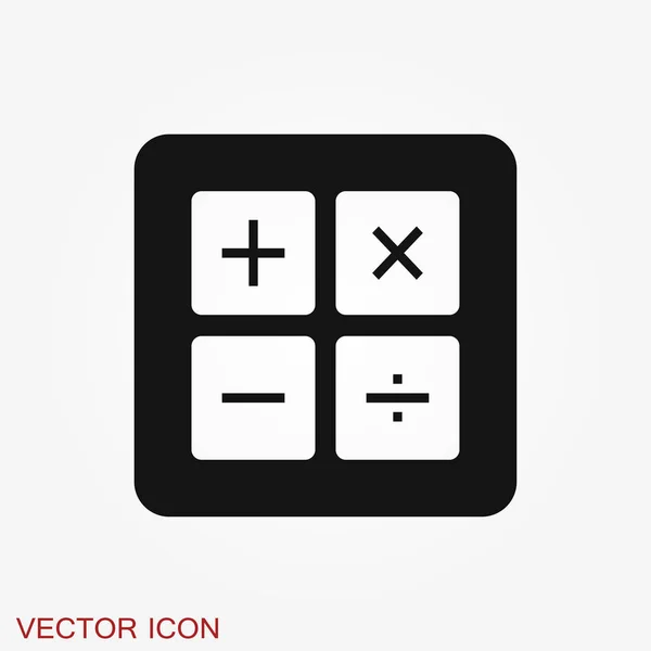 Calculatrice icône vecteur. Epargne, signe financier, concept d'économie — Image vectorielle