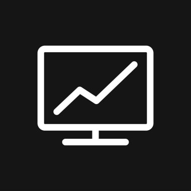 Analitik simgesi. Vektör illüstrasyon stili düz ikonik semboldür