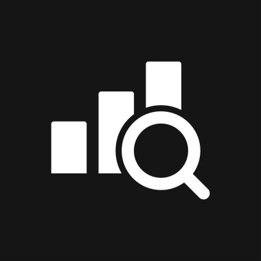 Analitik simgesi. Vektör illüstrasyon stili düz ikonik semboldür