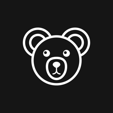 Ayı simgesi. Vektör konsept illüstrasyon tasarımı için.