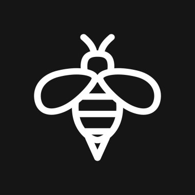 Bal arısı simgesi. Çiftlik hayvanı tabelası. Grafik simgesi