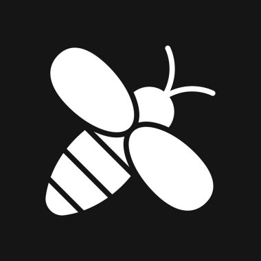 Bal arısı simgesi. Çiftlik hayvanı tabelası. Grafik simgesi