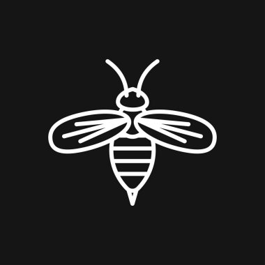 Bal arısı simgesi. Çiftlik hayvanı tabelası. Grafik simgesi