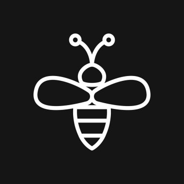 Bal arısı simgesi. Çiftlik hayvanı tabelası. Grafik simgesi