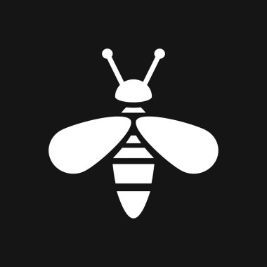 Bal arısı simgesi. Çiftlik hayvanı tabelası. Grafik simgesi