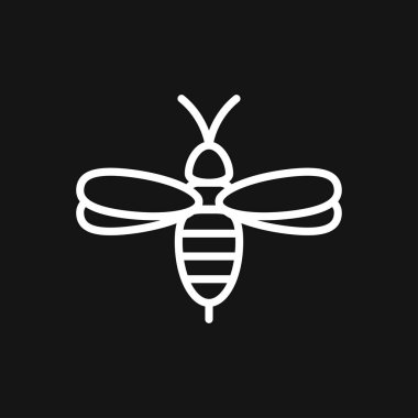 Bal arısı simgesi. Çiftlik hayvanı tabelası. Grafik simgesi