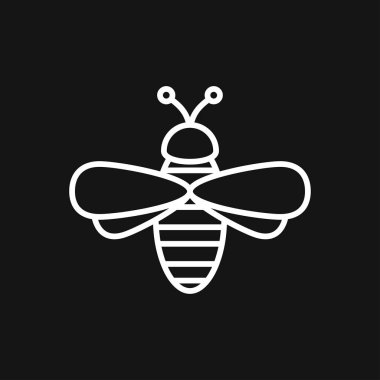 Bal arısı simgesi. Çiftlik hayvanı tabelası. Grafik simgesi