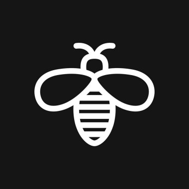 Bal arısı simgesi. Çiftlik hayvanı tabelası. Grafik simgesi