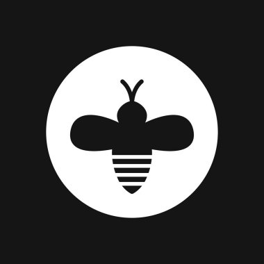 Bal arısı simgesi. Çiftlik hayvanı tabelası. Grafik simgesi