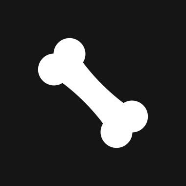 Kemik düz simgesi. Tek yüksek kalite sembolü