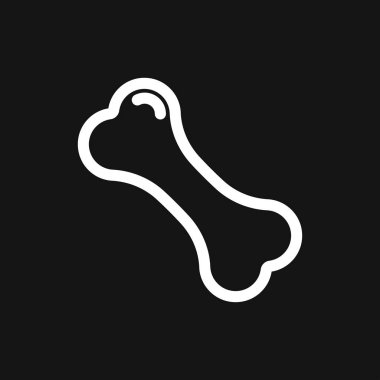 Kemik düz simgesi. Tek yüksek kalite sembolü