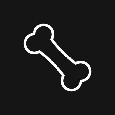 Kemik düz simgesi. Tek yüksek kalite sembolü